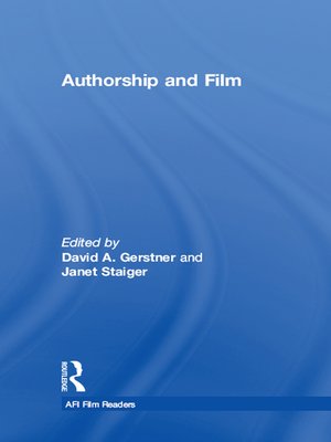 cover image of Authorship and Film